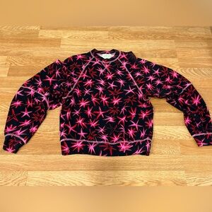 Tanya Taylor Pink Star Soft Sweater Shirt Top size XS